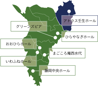 栃木市と壬生町の一部の地図