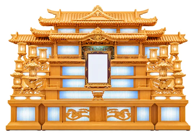 家族葬プランの祭壇