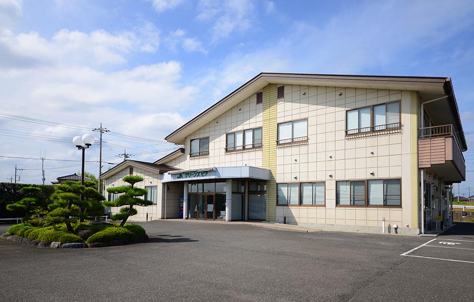 栃木市のJAしもつけ葬祭センター グリーンズピアの外観