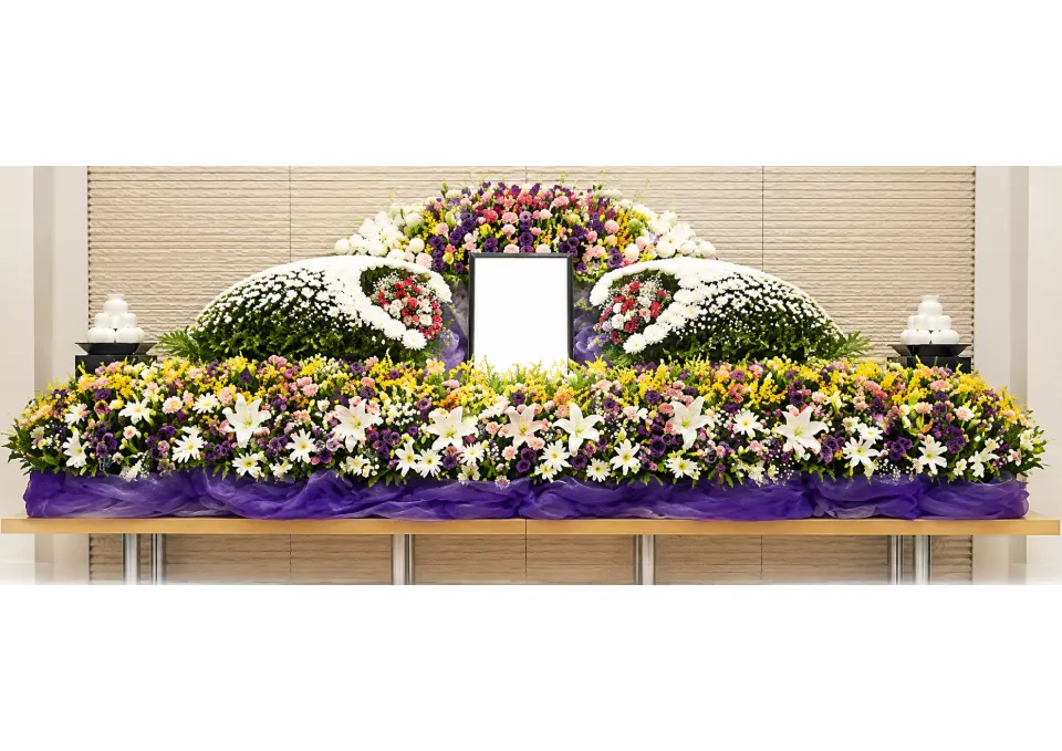 家族葬プラン Aコースの祭壇