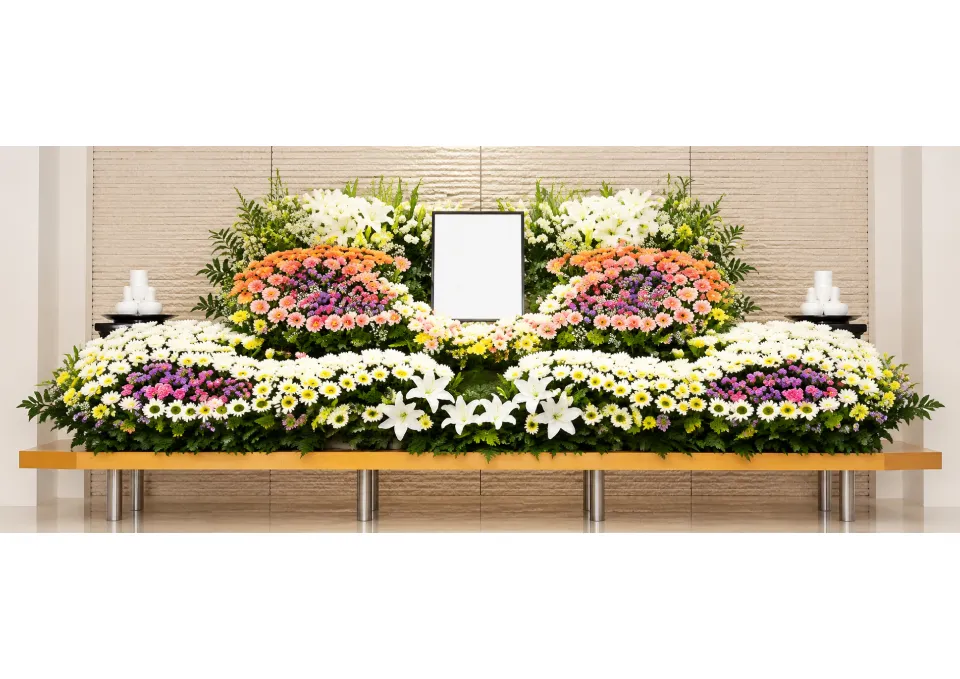 家族葬プラン Cコースの祭壇
