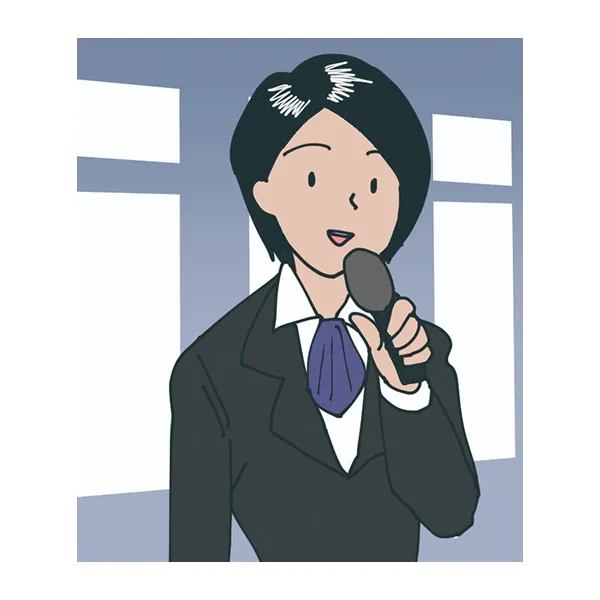 司会進行のイラスト