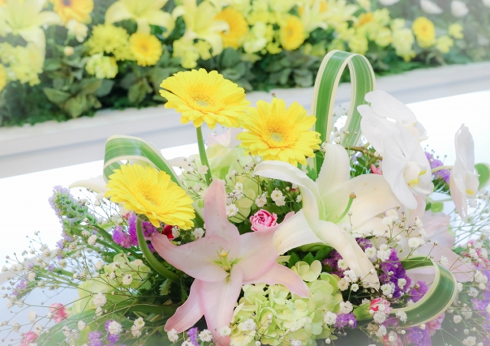 色とりどりの生花